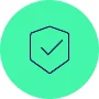 Icono de vehículo revisado y certificado